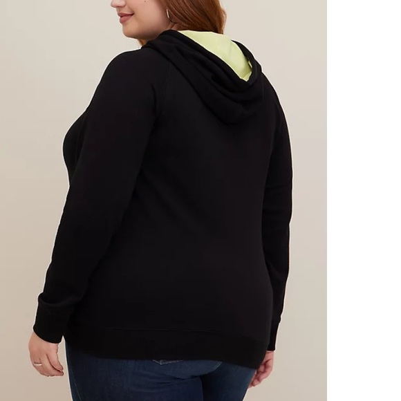 TORRID NWT DISNEY NIGHTMARE BEFORE CHRISTMAS HOODIE - COZY FLEECE OOGIE BOOGIE - Picture 4 of 6